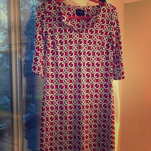 Pink and White Dress